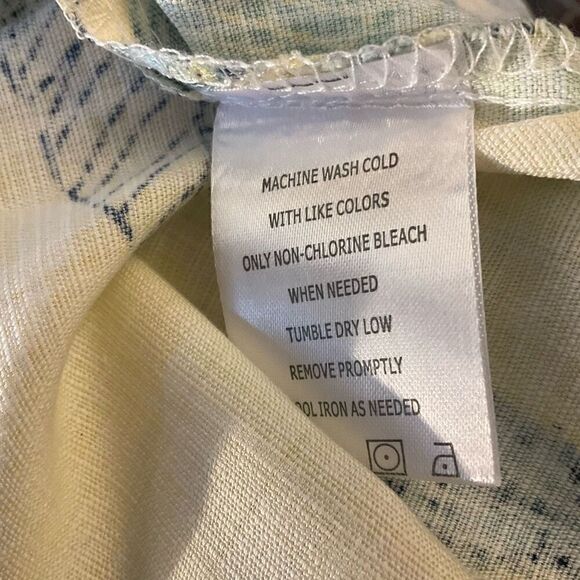 Joe Marlin Cotton Blend Comfort Fit XL. Yellow Hawaiian Print. NWT - Picture 9 of 15